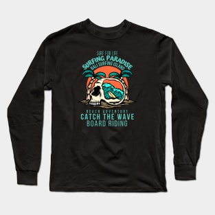 Surf for life, Bali surfing Paradise Long Sleeve T-Shirt